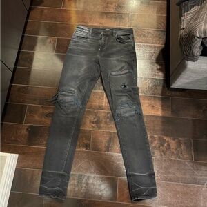AMIRI black distressed jeans size 32